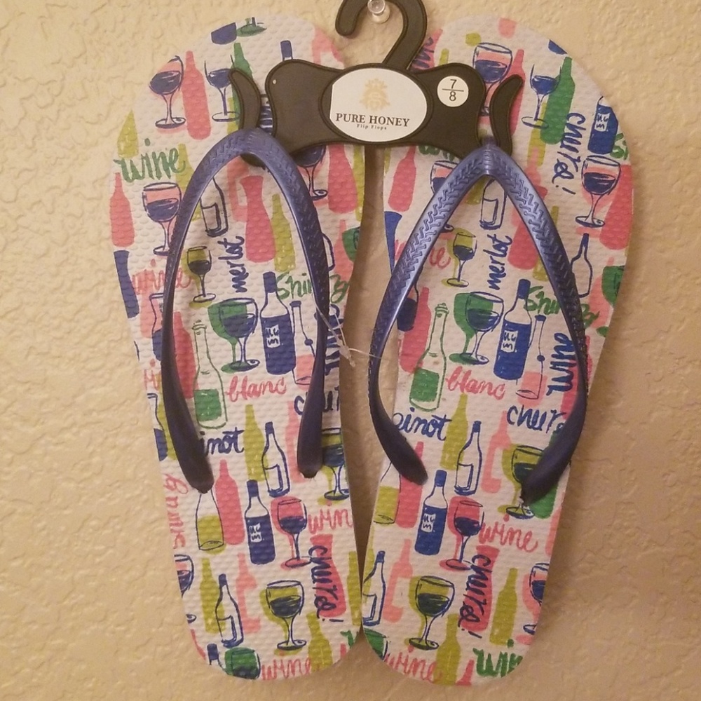 Pure Honey flip flops